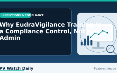 Why EudraVigilance Training Is a Compliance Control, Not Just Admin