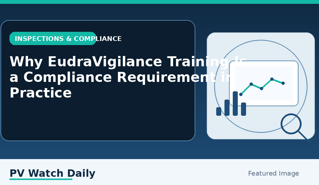 Why EudraVigilance Training Is a Compliance Requirement in Practice