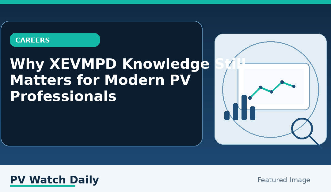 Why XEVMPD Knowledge Still Matters for Modern PV Professionals
