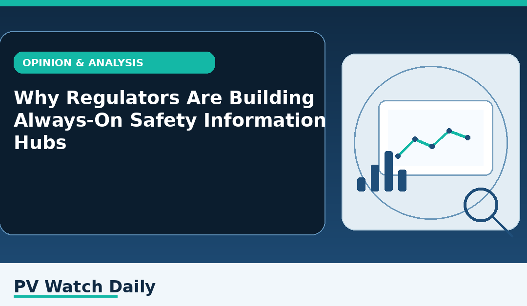 Why Regulators Are Building Always-On Safety Information Hubs