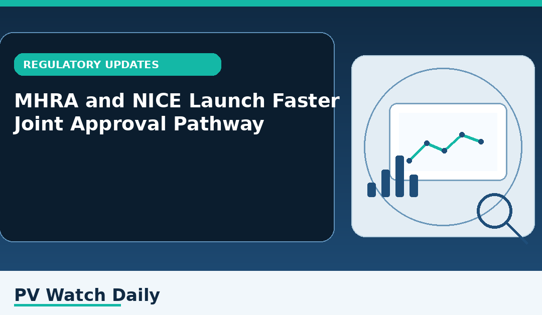 MHRA and NICE Launch Faster Joint Approval Pathway