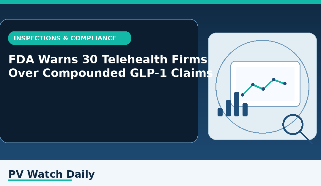 FDA Warns 30 Telehealth Firms Over Compounded GLP-1 Claims