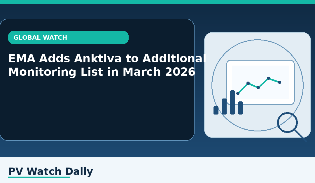 EMA Adds Anktiva to Additional Monitoring List in March 2026